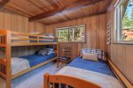 Downstairs Bedroom - Twin Bed & Bunk Bed